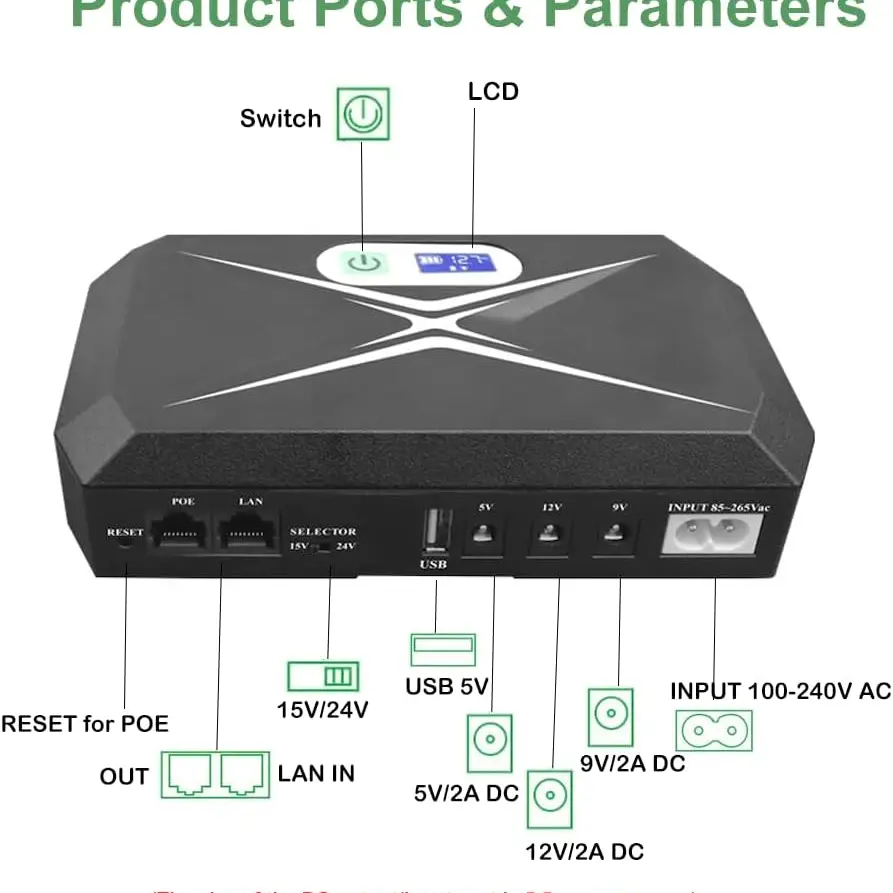 MINI UPS POE DE 10400 mAh's photo #4