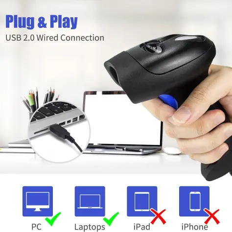 Escáner de códigos de barras USB 1D's photo #1